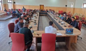 SDM Nubra Chairs Meeting on Karakoram Wildlife Sanctuary.