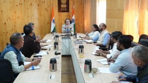 Chief Secretary reviews Pashmina development initiatives in Ladakh.