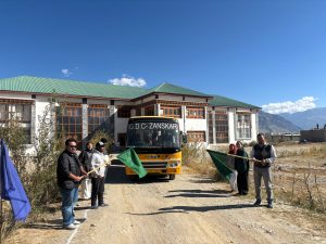GDC Zanskar Students Flagged Off for Seven-Day Exposure Tour to Kashmir.