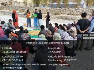 A one day Training Programme Conducted in Chemday village.