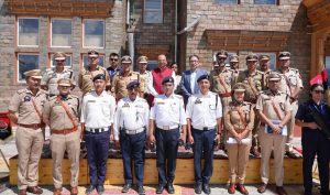 Ladakh Traffic Police adopts new white uniform.