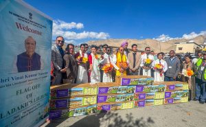 L-G VK Saxena flags off first consignment of Ladakh-grown Lilium for national flower markets.