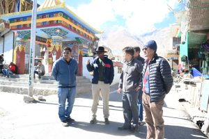 Secretary Transport Inspects Civic Infrastructure and Sanitation Facilities in Zanskar.