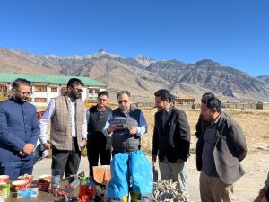 Chief Secretary Ashish Kundra visits Government Degree College Zanskar.