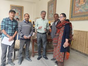 Labour Department, UT Ladakh Conducts Awareness Camp for Unorganised Workers at Leh Airport.