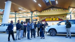 Chief Secretary Ashish Kundra inspects new terminal of KBR Airport ahead of inauguration.