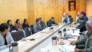 Chief Secretary chairs meeting to review mission-mode strategy for promotion of Seabuckthorn in Ladakh.