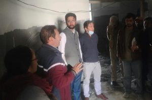 DC Kargil reviews progress of additional building at QAAM District Hospital.