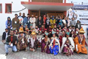 CEC Dr Jaffar Akhone Attends UT-Level Role Play and Folk Dance Competition at Kargil.