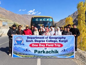 Department of Geography, GDC Kargil, Organises Field Study Tour to Parkachik Village and Glacier.