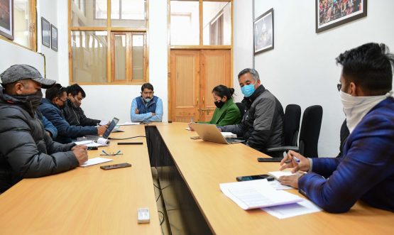Secy IT Ladakh convenes meeting to discuss NOFN VSAT status of UT Ladakh.