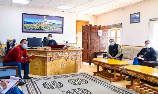 Secy Sports convenes meeting regarding redesigning of Ice Hockey Rink at Leh