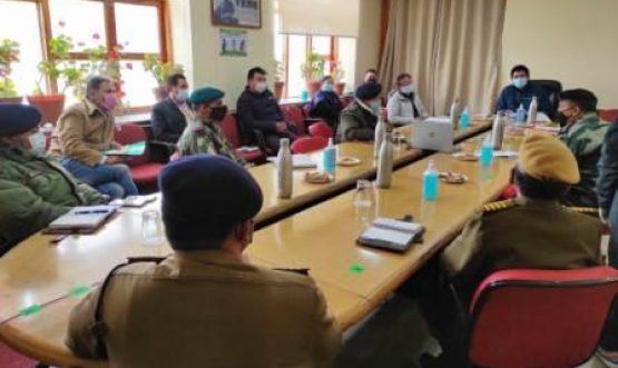 CEC, LAHDC Leh convened meeting to review situation of rising COVID-19 cases in Leh district