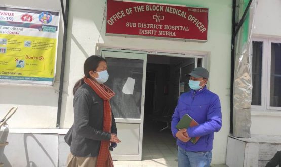 EC Mehdi visits Nubra to take stock of arrangements for Covid-19 patients