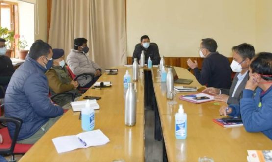 CEC Gyalson reviews Covid situation in Leh