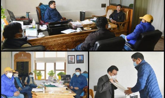 Executive Council welcomes Secy Mehboob at LAHDC Leh