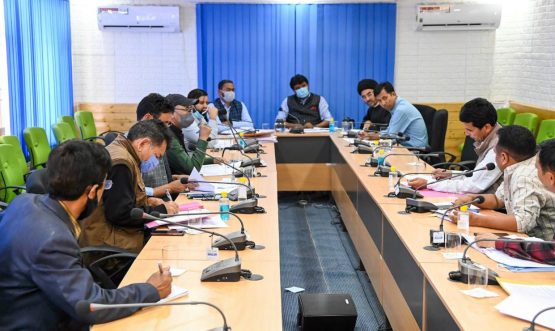 CEC Feroz Khan reviews status of implementation of public oriented schemes under Subsidy Component 2021-22 (1)