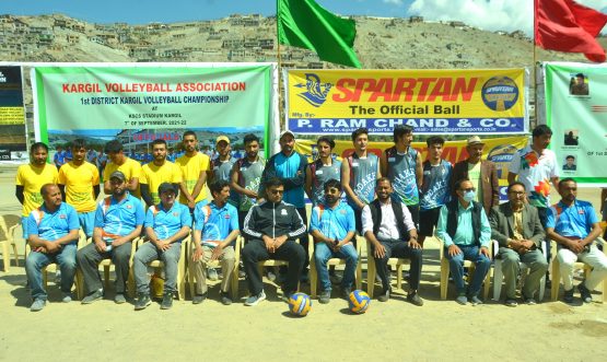 EC Syed Abass Razvi kicks off 1st District Volleyball Championship organized by Kargil Volleyball Association (5)