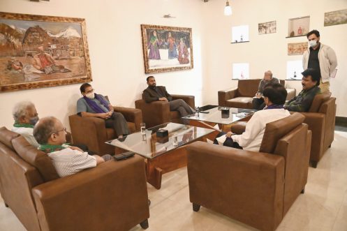 CEC Feroz Khan discusses fellowship, entrepreneurship opportunities for students of Kargil in various IITs with Directors of IIT Delhi, Mumbai, Kanpur (2)