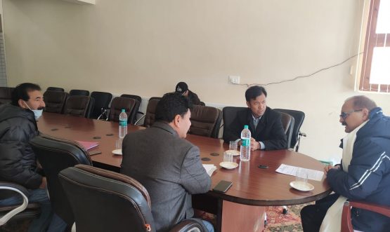 Principal Secretary Ladakh Dr Pawan Kotwal takes stock of developmental works at Zanskar (3)