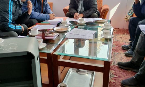 EC Phunsok Tashi chairs meeting to review progress of ongoing works under different schemes in Zanskar (4)