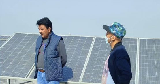 CEC Feroz Khan takes stock of progress achieved on construction of Kargil Boys Hostel at Channi Rama Jammu (1)