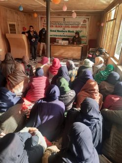 District Level Monitoring Team of Health Department Kargil monitors National Newborn Week, 2021 activities at Tai Suru (4)