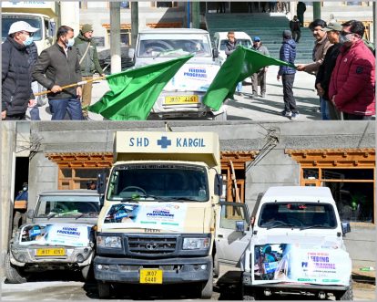 CEC Feroz Khan flags off vehicles with grocery kits for all sub divisions donated by Akshaya Patra Foundation (4)