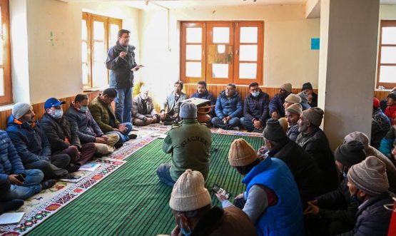 CEC Feroz Khan reviews developmental activities at Lalung, Silmo, Hordas (3)
