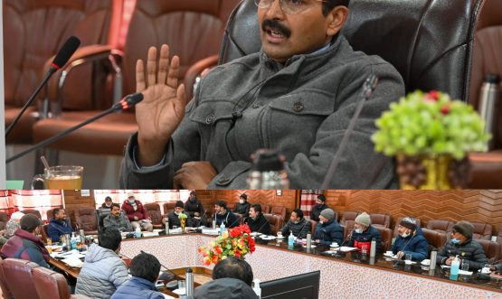 Div Com Ladakh Saugat Biswas chairs meeting of Revenue Dept Kargil (2)