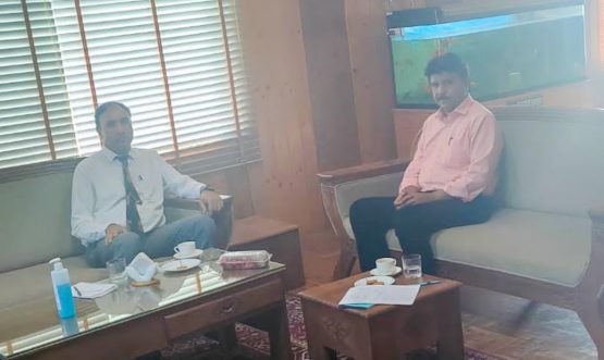 CEC Feroz Khan calls upon Vice-Chancellor SKUAST-K