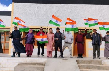 Har Ghar Tiranga in Demjok village