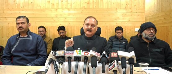 Chief Secretary of UT Ladakh briefs media