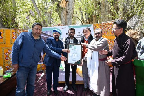 CEC attends post-World Heritage Day celebration at Khankah Goma Kargil.