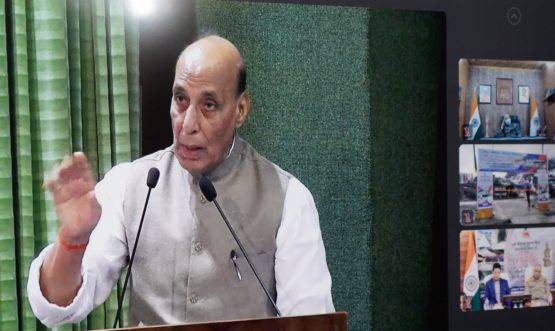 Hon’ble Lt Governor Brig (Dr) BD Mishra (Retd) virtually attends e-inauguration of 50 infrastructure projects by Hon’ble Union Defence Minister Rajnath Singh.