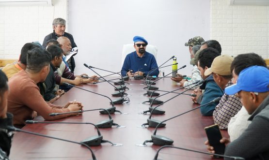 All Kargil Transport Association Meets CEC Dr. Mohd Jaffer Akhoon to Discuss Key Transport Issues.