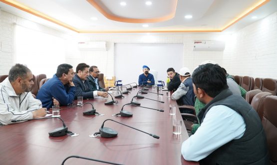 CEC Kargil Dr. Mohd Jaffer Akhoon Reviews Progress of Sodh Lift Irrigation Project.