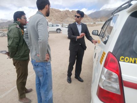 Secretary Transport Conducts Inspection of Vehicle Fitness Certification Drive at Choglamsar, Reviews RTO Office and Transport Control Room Readiness.