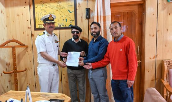 CEC Kargil Presents Land Allotment Order to Zila Sainik Welfare Board.