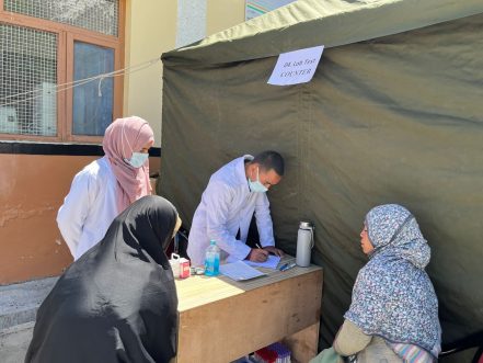 Health Camp Organized at CHC Sankoo to Mark World Hypertension Day.