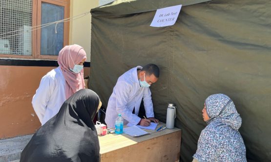 Health Camp Organized at CHC Sankoo to Mark World Hypertension Day.