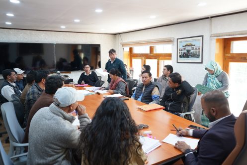 DPC under chairmanship of DC Leh @santoshsukhadeve approved 20 time bound & 19 functional promotions of various departments.