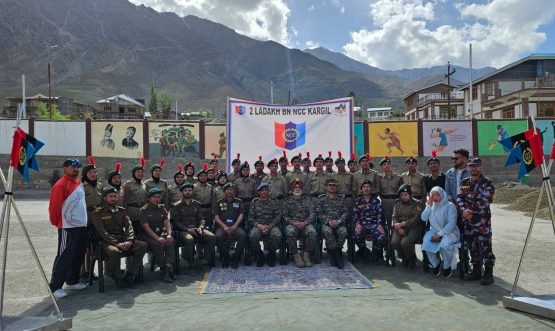 Major General Anupinder Bevli VSM Visits Kargil, Ushers New Era for NCC in Ladakh.