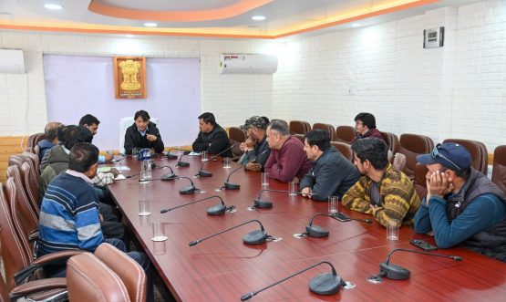 Acting CEC Kargil reviews projects of Power Development Department.