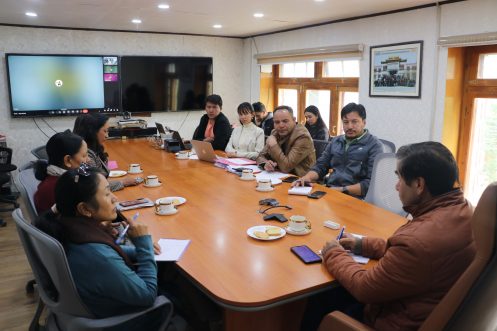 ADDC Leh reviews process and saturation status of key scheme and databases.