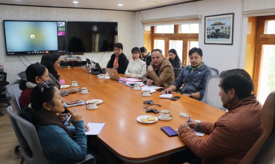ADDC Leh reviews process and saturation status of key scheme and databases.