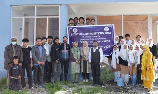 DLSA Kargil in collaboration with GDC Kargil celebrate World Environment Day at Damsna.