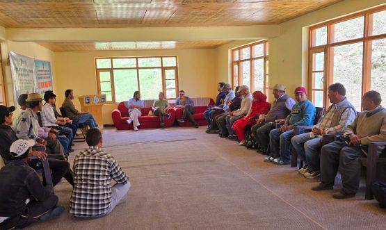 Director, Sheep Husbandry Ladakh Leads Ground-Level Inspection & Public Dialogue in Taisuru Block, Joined by Councillor Taisuru.