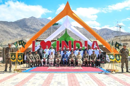 CEC Kargil attends flag-in ceremony for youth participated in National Integration Tour to Bangluru organized by Fire & Fury Corps.