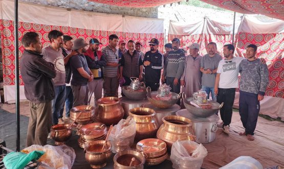 CEC Dr. Mohd Jaffer Akhoon Distributes Essential Items to Community Centres in Sangrah.